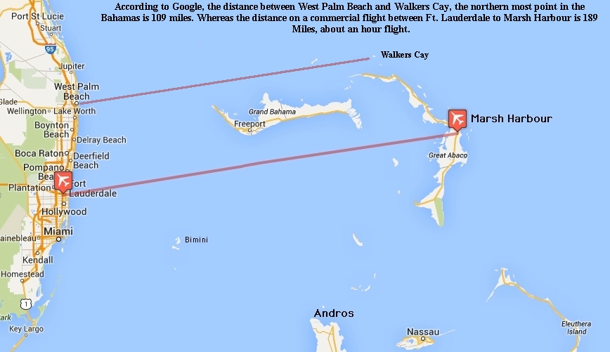 Detailed Map Of Abaco Bahamas